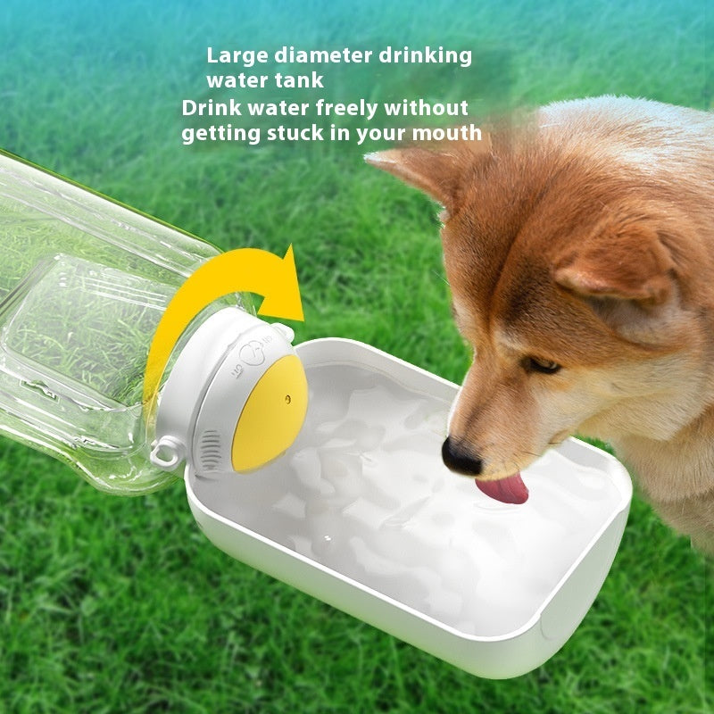 2-in-1 Hunde Trinkflasche & Futternapf – Große Kapazität, tragbar, auslaufsicher, für Hunde & Katzen